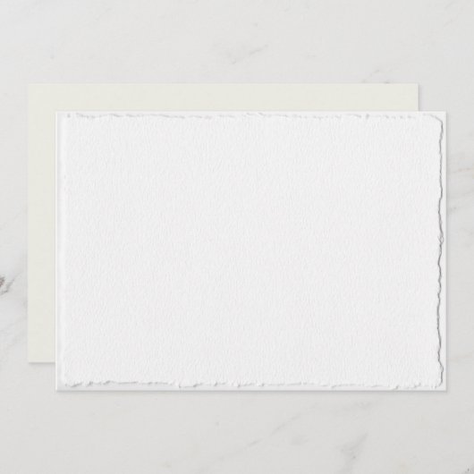 Elegant Faux Deckle Edge Sparen de Sjabloon van de (Voorkant / Achterkant)