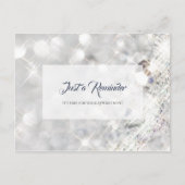 Elegant FAUX Diamond Glitter Sparkle Appointment Briefkaart (Voorkant)