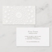 Elegant Faux Elegant White Background Visitekaartje (Voorkant / Achterkant)