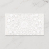 Elegant Faux Elegant White Background Visitekaartje (Voorkant)