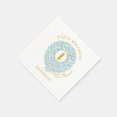 Elegant Faux Folie Lacy Balloon 1e verjaardag Servetten (Hoek)