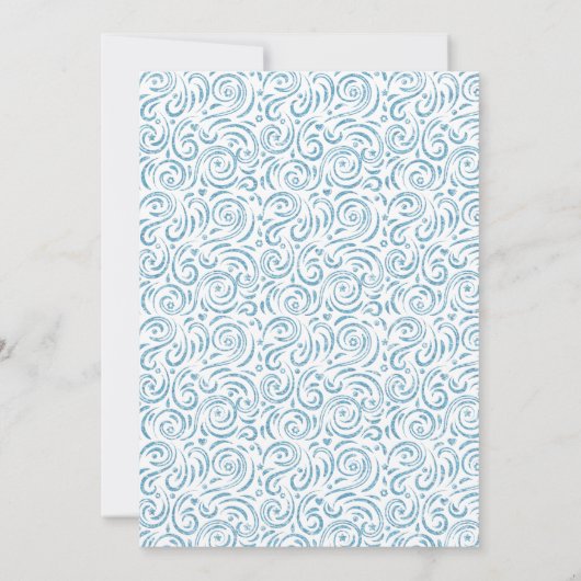 Elegant Faux Folie Lacy Balloon 5e verjaardag Kaart (Achterkant)