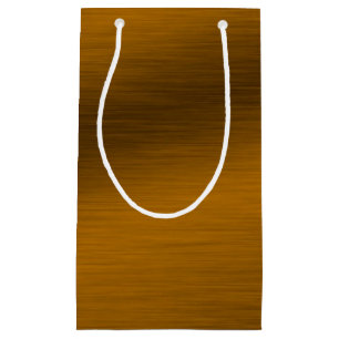 Elegant Faux Geborsteld Brons Klein Cadeauzakje