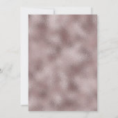 Elegant Faux Glitter Birthday Uitnodiging (Achterkant)