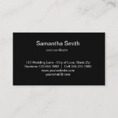 Elegant Faux Glitter Gold Event Planner Visitekaartje (Achterkant)