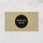 Elegant Faux Glitter Gold Event Planner Visitekaartje (Voorkant)