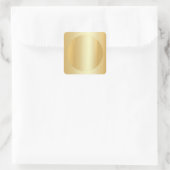 Elegant Faux Gold Blank Glamoureus-Sjabloon Vierkante Sticker (Tas)
