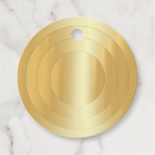 Elegant Faux Gold Blank Sjabloon Bedankjes Labels