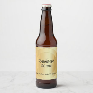Elegant Faux Gold Calligraded Script Sjabloon Bier Etiket