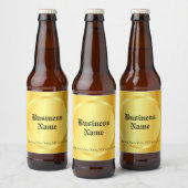 Elegant Faux Gold Calligraphy Script Bier Etiket (Flessen)