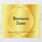 Elegant Faux Gold Calligraphy Script Bier Etiket (Enkel label)