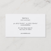 Elegant Faux Gold Circle Motief Professioneel Visitekaartje (Achterkant)