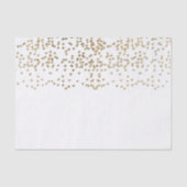 Elegant Faux Gold Confetti Pattern Tissuepapier (Voorkant)
