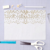Elegant Faux Gold Confetti Pattern Tissuepapier (Craft)