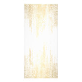 Elegant Faux Gold Confetti Stippen Patroon Reclamekaart (Achterkant)