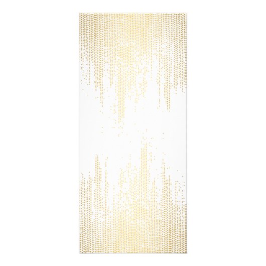 Elegant Faux Gold Confetti Stippen Patroon Reclamekaart (Achterkant)