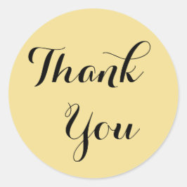 Elegant Faux Gold Dank u Favorieten Envelope Seal Ronde Sticker