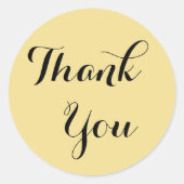 Elegant Faux Gold Dank u Favorieten Envelope Seal Ronde Sticker (Voorkant)