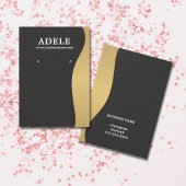 Elegant Faux Gold Dark Grey Earring Kaart