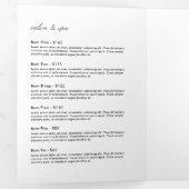 Elegant Faux Gold Dragonfly Duo Taupe Brochure Drieluik Kaart (Binnenzijde eerst)