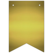 Elegant Faux Gold en Black Happy Nieuwjaar Vlaggetjes (Eerste vlag)