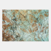 Elegant Faux Gold en Pastel Marble Inpakpapier Vel (Voorkant)