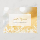 Elegant FAUX Gold en Silver Bokeh Benoeming Briefkaart (Voorkant)
