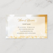 Elegant FAUX Gold en Silver Glitter Bokeh Sparkle Visitekaartje (Achterkant)