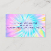 Elegant Faux Gold Foil Brush Stroke Tie Dye Visitekaartje (Achterkant)