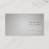 Elegant Faux Gold Foil Circle Grey Paper Designer Visitekaartje (Achterkant)