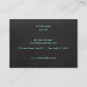 Elegant Faux Gold Foil Lotus Zwart Visitekaartje (Achterkant)