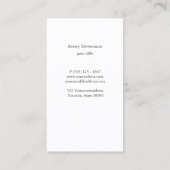 Elegant Faux Gold Foil striped Moderne Light Roze Visitekaartje (Achterkant)