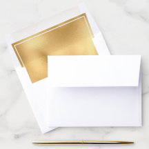 Elegant faux Gold folie envelop