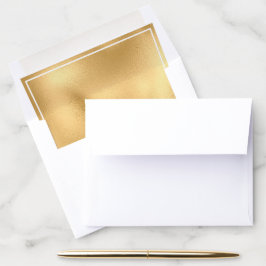 Elegant faux Gold folie envelop