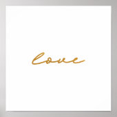 elegant faux Gold folie hand-waakkunst Poster (Voorkant)