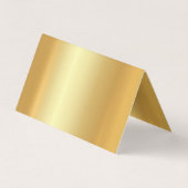 Elegant Faux Gold gecalligraveerd Moderne Sjabloon Visitekaartje (Achterkant)