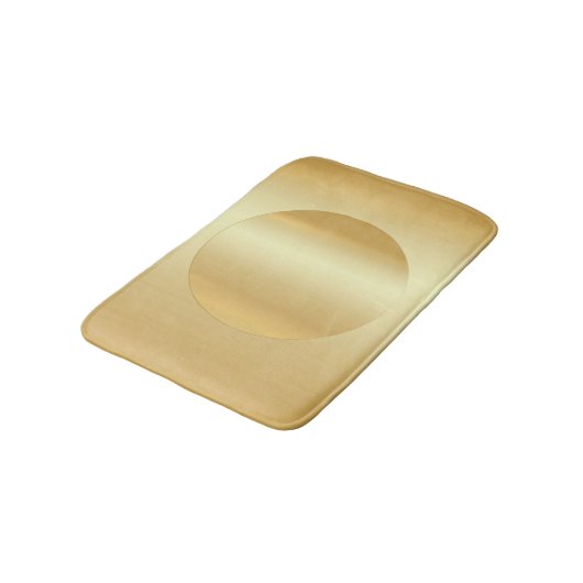 Elegant Faux Gold Glamor Blank Sjabloon Badmat (Gekanteld)