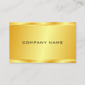 Elegant Faux Gold Glamor Luxurous Sjabloon Visitekaartje (Voorkant)