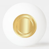 Elegant Faux Gold Glamoureus Trendy Sjabloon Pingpongbal (Voorkant)
