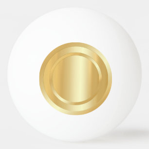Elegant Faux Gold Glamoureus Trendy Sjabloon Pingpongbal