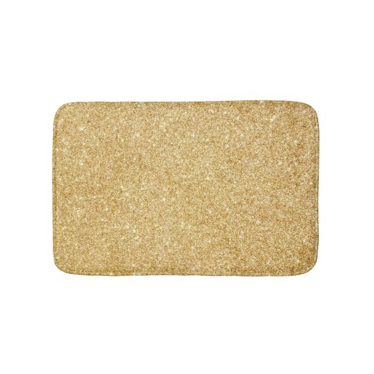 Elegant Faux Gold Glitter Badmat (Voorkant)