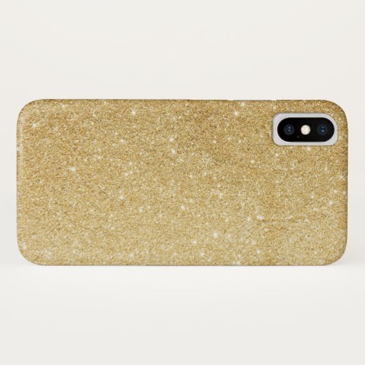 Elegant Faux Gold Glitter Case-Mate iPhone Case (Achterkant (horizontaal))