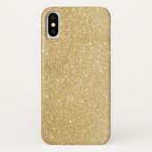 Elegant Faux Gold Glitter Case-Mate iPhone Case (Achterkant)