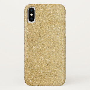 Elegant Faux Gold Glitter iPhone X Hoesje
