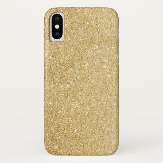 Elegant Faux Gold Glitter Case-Mate iPhone Case (Achterkant)
