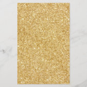 Elegant Faux Gold Glitter Flyer (Achterkant)