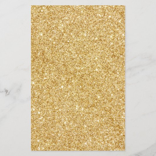Elegant Faux Gold Glitter Flyer (Achterkant)