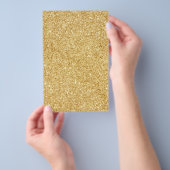 Elegant Faux Gold Glitter Flyer (Hand)