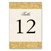 Elegant Faux Gold Glitter Kaart (Voorkant)