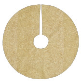 Elegant Faux Gold Glitter Kerstboom Rok (Voorkant)